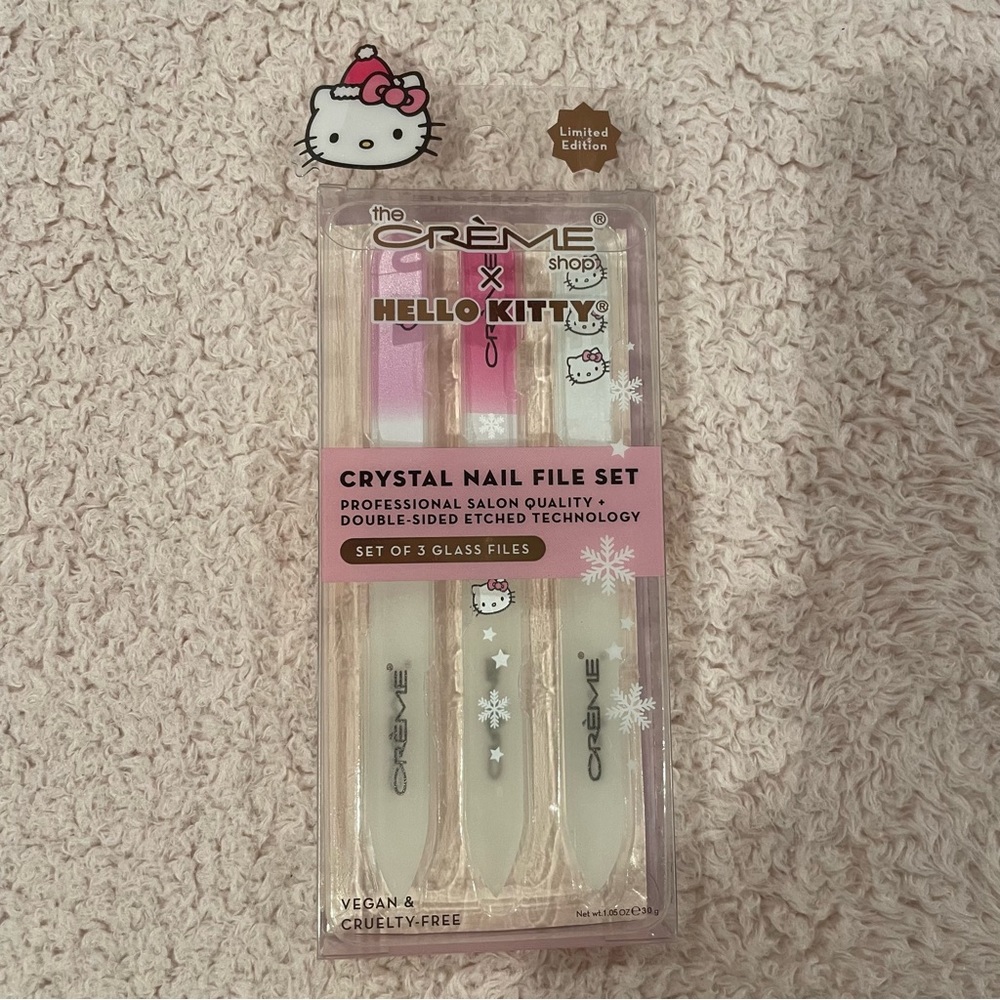 Hello Kitty Winter Themed Glass Nail Files